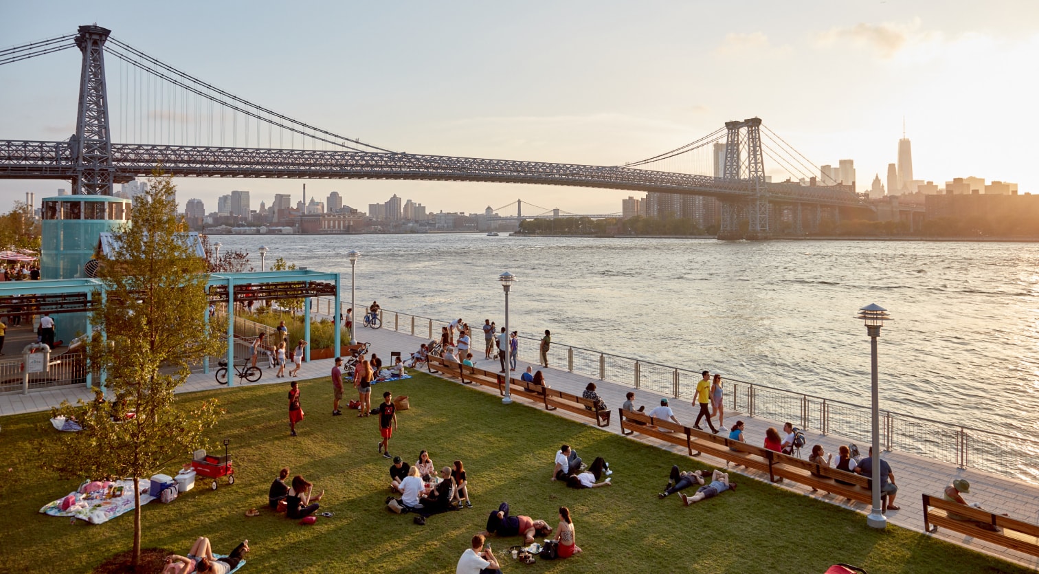Domino Park on the Williamsburg waterfront